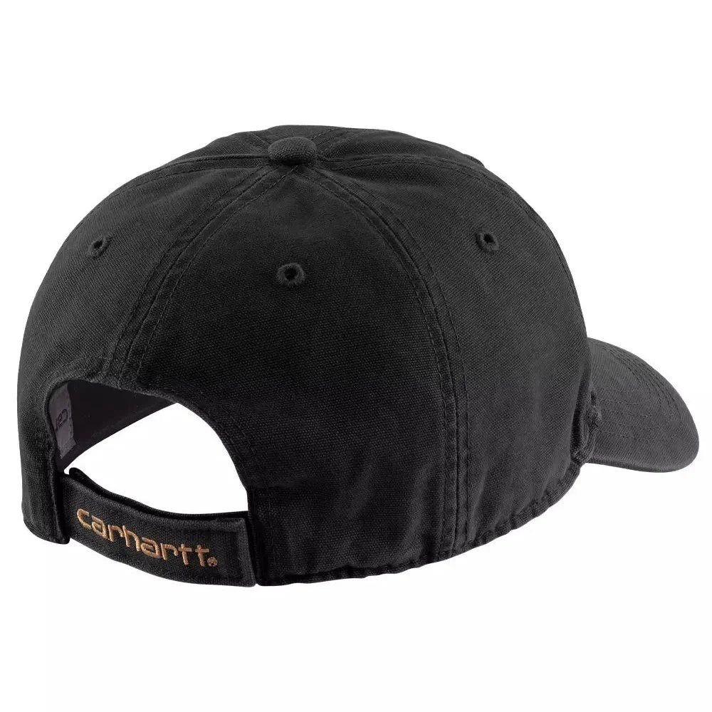 NWT Carhartt Canvas Mesh Leather Logo Back Quality Graphic Hat.
